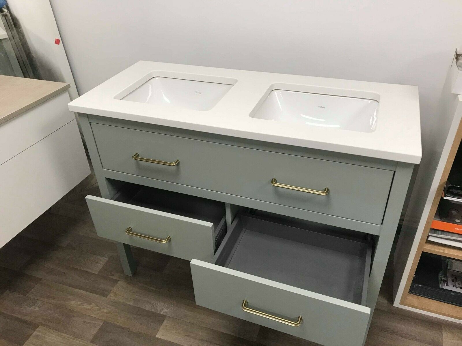 Painted bathroom sink unit from Osprey-Furniture.com