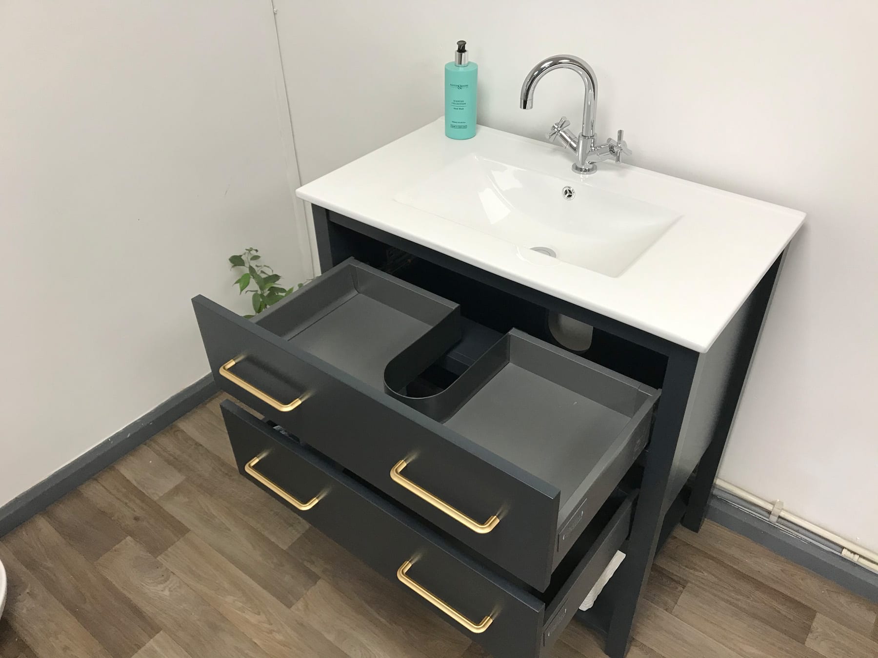 Painted bathroom vanity unit from Osprey-Furniture.com