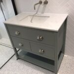 Painted vanity unit with undercounter basin from Osprey Furniture Ltd