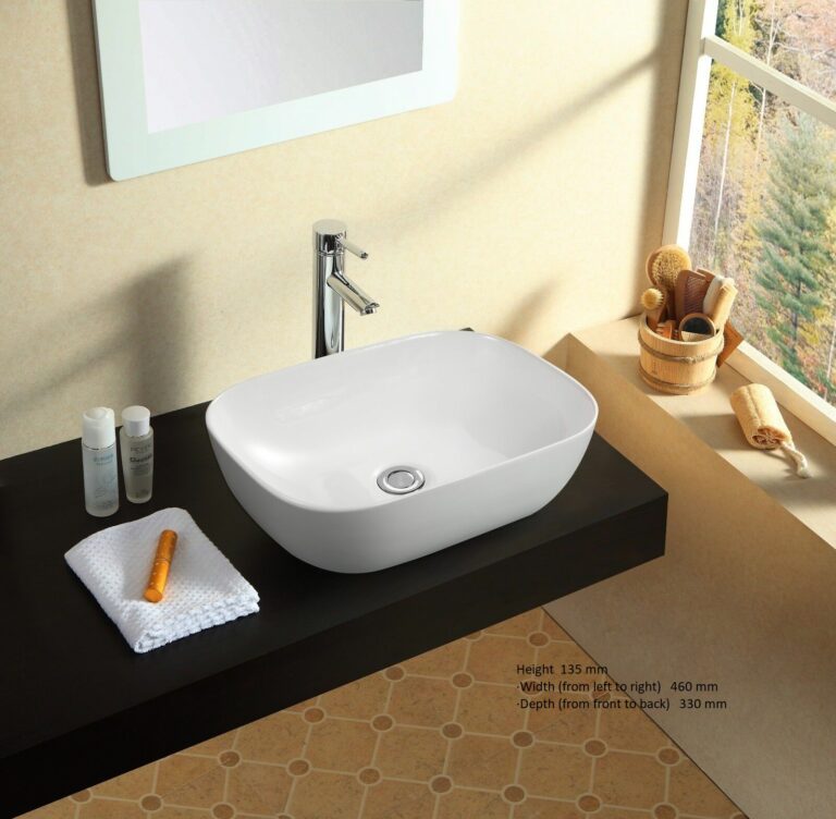 Oval Square vanity basin 500mm x 360mm