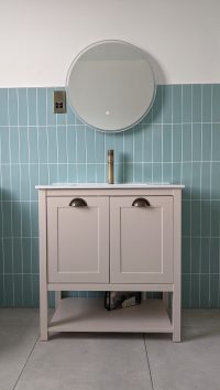 Norton Door Painted Vanity Unit | Single Inset Ceramic Basin