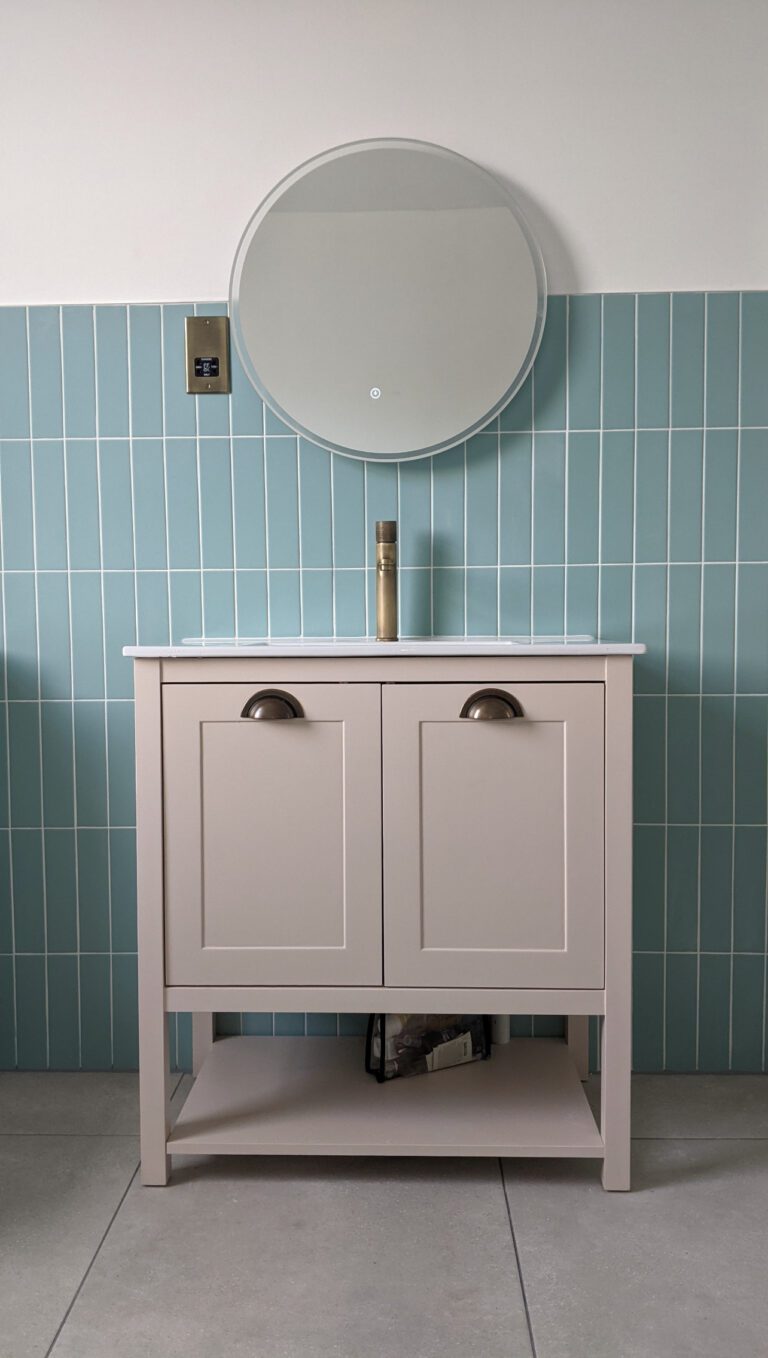Norton Door Painted Vanity Unit | Single Inset Ceramic Basin