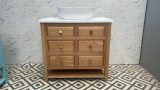 Chelmsford Oak Vanity Unit | Single Sit-On Basin
