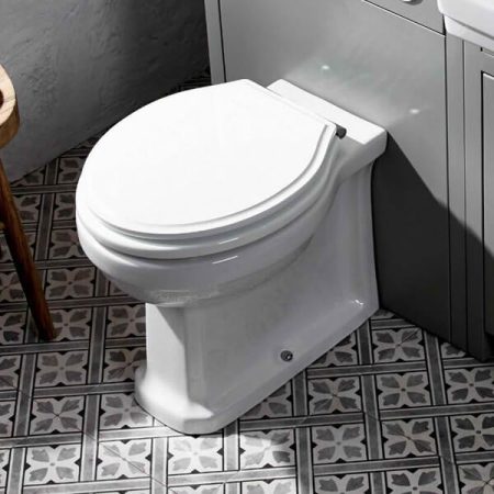 Tavistock Vitoria 385mm Back to Wall Toilet Pan - White