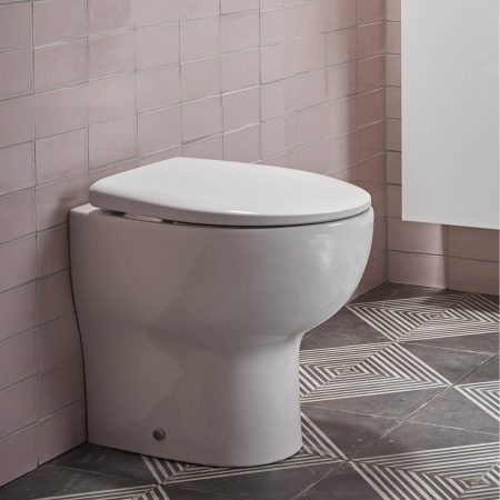 Tavistock Loft 410mm Standard Height Back To Wall Toilet Pan - White
