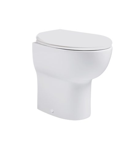 Tavistock Loft 490mm Comfort Height Back To Wall Toilet Pan - White