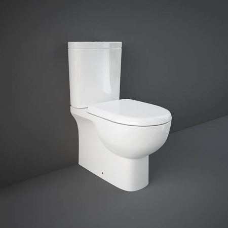 RAK Ceramics Tonique Close Coupled Fully Back to Wall WC Pan - White
