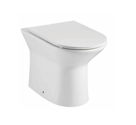Scudo Middleton 520mm x 410mm x 360mm Rimless Back To Wall Pan - White