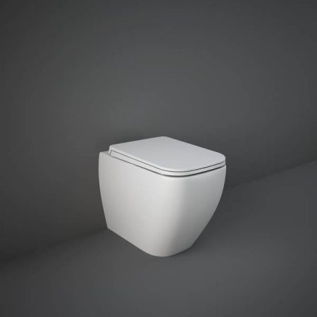 RAK Ceramics Feeling Rimless Back to Wall WC Pan - Matt White