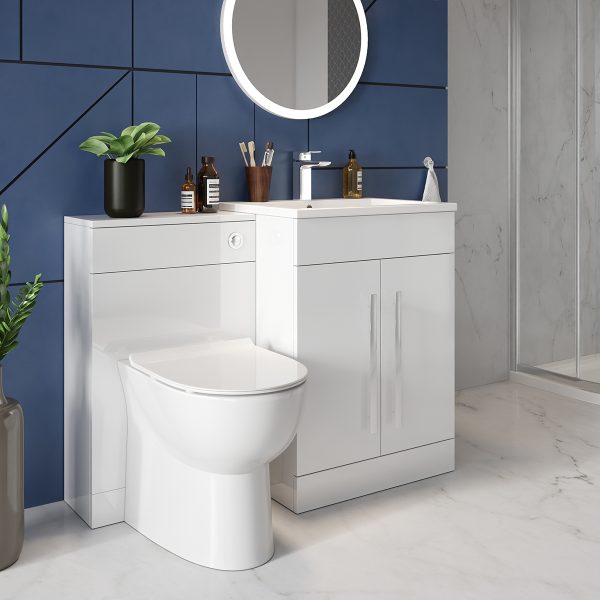 Scudo Belini 510mm x 430mm x 365mm Rimless Back To Wall Pan - White