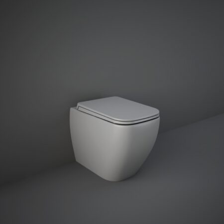 RAK Ceramics Feeling Rimless Back to Wall WC Pan - Matt Grey