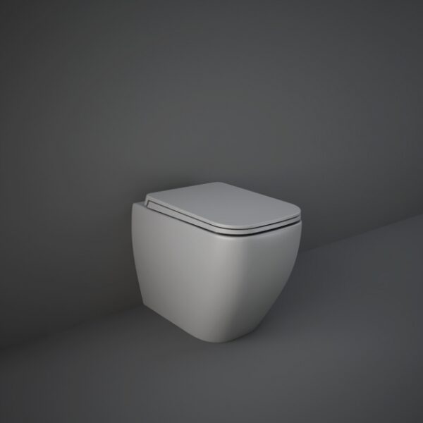 RAK Ceramics Feeling Rimless Back to Wall WC Pan - Matt Grey